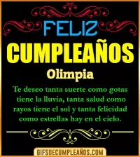 GIF Frases de Cumpleaños Olimpia
